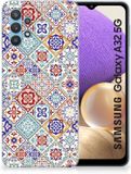 Samsung Galaxy A32 5G TPU Siliconen Hoesje Tiles Color