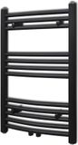 Merkloos Handdoekenrek Radiator - Handdoekbeugel Radiator - Zwart