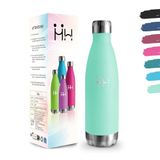 Drinkfles, Blauwgroen 500 ml BPA-vrij roestvrijstalen drinkfles