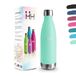 Drinkfles, Blauwgroen 500 ml BPA-vrij roestvrijstalen drinkfles