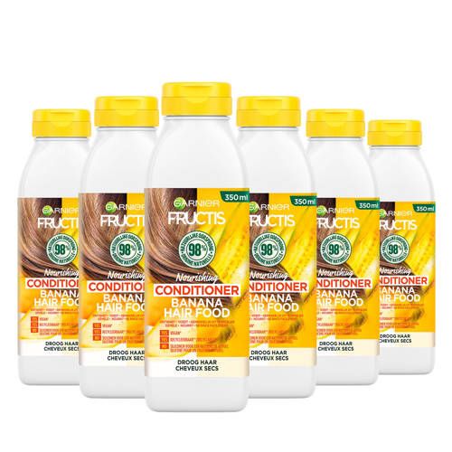 Garnier Fructis Hair Food Banana Conditioner - 6 x 350ml - Value Pack