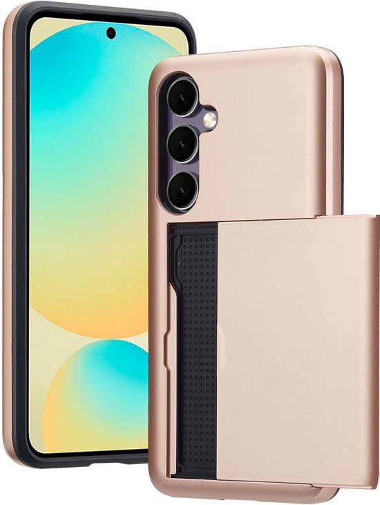 imoshion Hoesje met Pasjeshouder - Geschikt voor Samsung Galaxy S24 FE - Rosé Goud