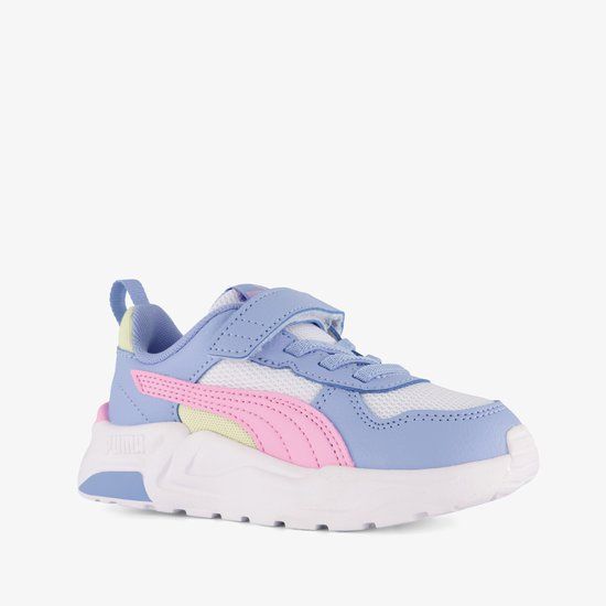 Puma Trinity 2 LT AC+ kinder sneakers lichtblauw roze