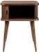 Zuiver Barbier Bijzettafel/Nachtkastje Hout Walnoot - Bruin