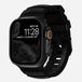 Nomad Rocky Point Horlogeband / Zwarte Hardware 45/46/49mm – 100% Waterdicht – Ventilatiegroeven voor Ademend Vermogen – Compatibel met Apple Watch Ultra & Ultra 2 en 10 t/m SE - Zwart