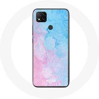 Maniacase Etui voor Xiaomi Redmi 9C roze blauwe achtergrond