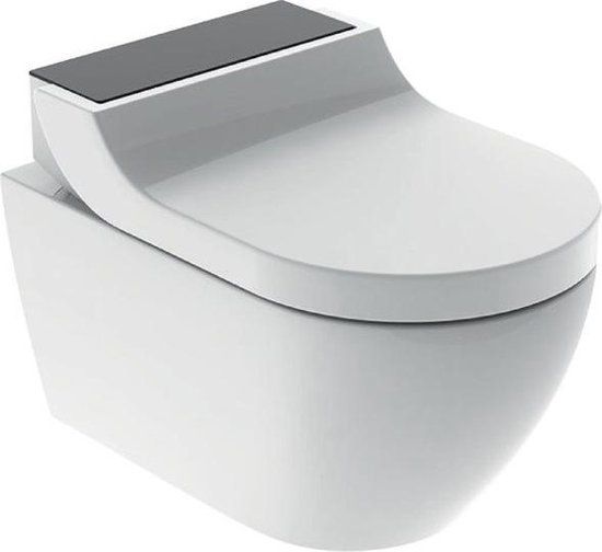 Geberit AquaClean Tuma Comfort Douchewc - douche wc- zwart glas decorplaat - wit 146.290.sj.1