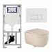 Geberit QeramiQ Dely Swirl Toiletset - Suspendu - Réservoir encastré - Sans bride - Cuvette à chasse profonde - PK - Double chasse - Sans couvercle - Soft-close - Abattant à déclenchement rapide - Céramique - Standard - 2 ans - 1 - 8718903141066 - Geberit B.V. - Non - 36.50 cm - Universel