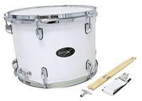 GEWA PURE GEWA Marching Tenor Drum, marsdrum 14x10", witte houten ketel, incl. draagriem en trommelstokken