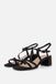 Tamaris Sandalen met hak zwart Textiel - Dames - Maat 41