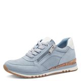 MARCO TOZZI Platte sneakers met ritssluiting voor dames, veganistisch, Polar Comb, 37 EU