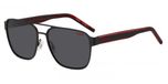 Hugo HG 1298/S BLACK RED/GREY 57/16/145 Men's Sunglasses