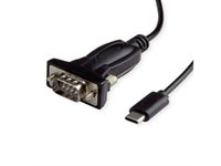 VALUE USB C naar DB9/DB25 kabel zwart 1.8m
