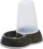 Savic Voerdispenser Savic - Zwart Goud Marble - 1,5L met Handgreep en Antisliprand