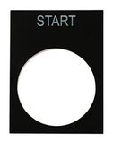 RS PRO Labelplaat voor Ptec-drukknop Start, verpakking van 5 stuks