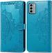 iMoshion Hoesje Nokia G22 - Mandala Bookcase - Turquoise - Kunstleer