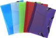 Exacompta 25x Crystal Color Elastomap 3 kleppen - pocket 12x16cm - Geassorteerd - 50700E
