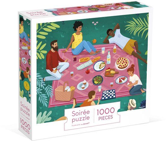 Janod Kidult Puzzel Picknick met vrienden 1000 Stukjes