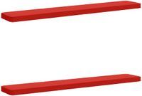 vidaXL - 2-delige - Bankkussens - VUGHT - 2 - st - 100% - Polyester - Rood