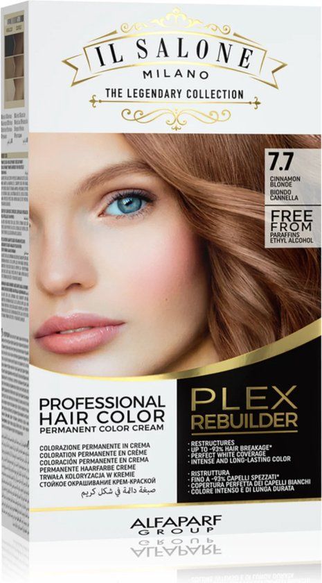 Alfaparf Milano Il Salone Milano Haarverf Kit #7.7 Kaneelblond