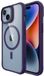 Buddi Hybrid - Hoesje Geschikt voor Apple iPhone 15 / 14 / 13 - Compatibel met MagSafe - Back Cover met Magneet - Magnetische Beschermhoes - Transparant Paars