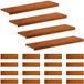 vidaXL - Trap - Tread - 20 - st - 90 - x - 25 - x - 2 - cm - Bruin - Massief - Eikenhout
