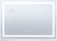 Merkloos / Sans marque Grote Cosmetische Spiegel van - Lights, Bluetooth, 3 Kleuren, 5x Vergroting, Usb, 31,5 X 21,7 Inch, Wit