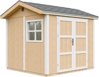 Timbela M913A-HARVEST HONEY - LP SmartSide Tuinhuis op houtbasis - 5,9 m² - 250x294xH252 cm - met vloer en verf