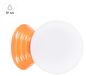 Pure Lume Kinkiet ALBANO, oranje, 1xG9x8W, keramiek/gips, afmetingen: 12x12x16cm, IP44