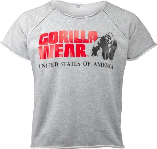 Gorilla Wear Classic Work Out Top Grey - L/XL