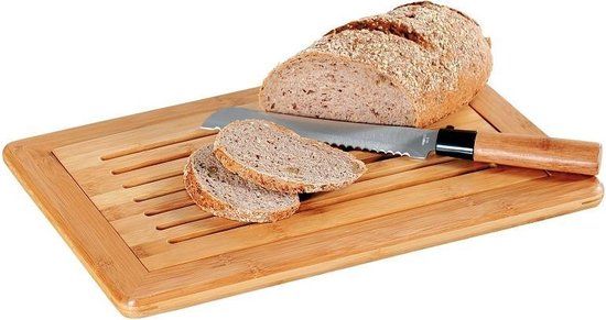 FSC® Bamboe Broodsnijplank met Kruimelvanger - 42 x 28 cm