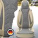 BREMER SITZBEZÜGE Premium Camper stoelhoezen voor Chausson First line sport line PLKT209 in Grijs/Beige (2 losse stoelen)