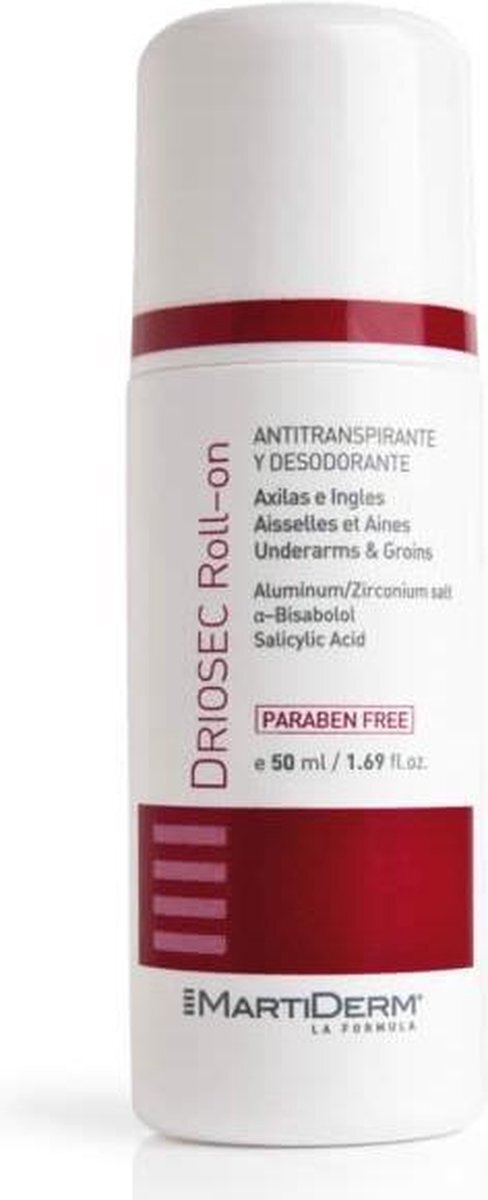 Martiderm Driosec Intensive Antiperspirant Deodorant In Rollon 50ml