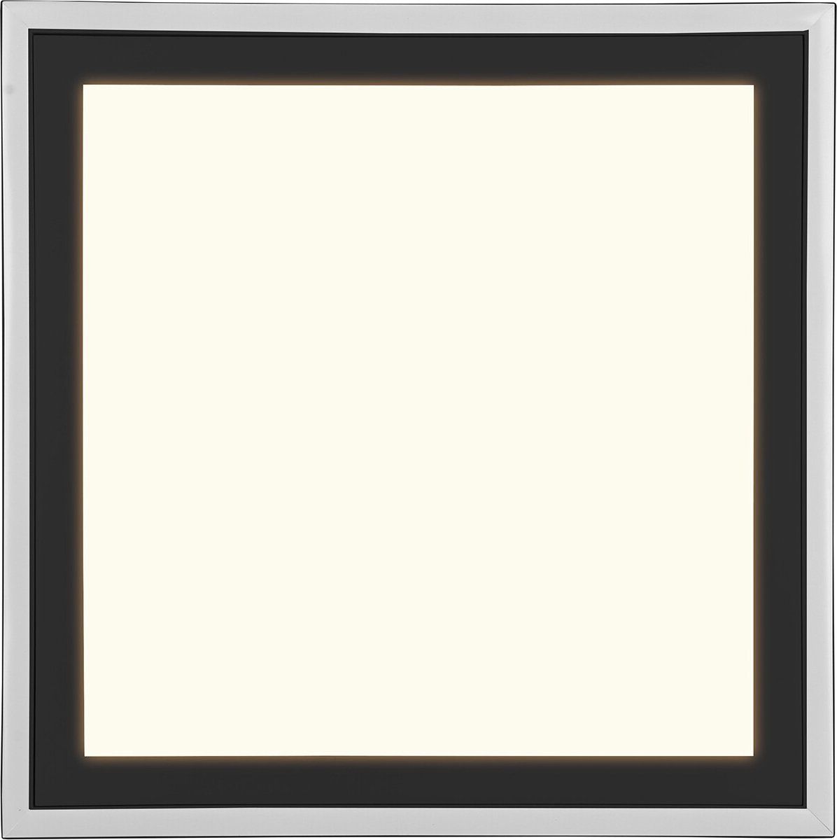 Reality LED Plafondlamp - 29W - Warm Wit - Vierkant - Zwart - Kunststof