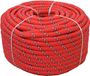 vidaXL - Boot - touw - 18 mm - 50 m - polypropyleen - rood