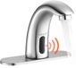 VEVOR Touchless Badkamerspuit, Automatische Bewegingssensor Toilettenkloppen Spuit met Gaten Dekselplaat, Batterijbediende, Aanpasbare Temperatuur voor 9,5 mm Buizen Commerciële Lavabo, Grijze Nickel Zilver