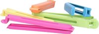 Set sans marque - 25x pièces - coloré - plastique - 11 cm - pinces/clips de conservation - pinces de fermeture