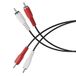 HDSupply 0,50 m cinch-kabel, RCA-audiokabel, stereo cinch-audiokabel, 2 cinch-aansluitingen naar 2 cinch-aansluitingen voor subwoofer, soundbar, tv, versterker, hifi, zwart