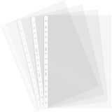 Grafoplás Zak met 20 boringen, transparant glas, versterkte rug, folio-formaat, polypropyleen standaardkwaliteit, 16 boringen, perfect als kantoor- en schoolbenodigdheden