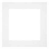 Passe-Partout Fotomaat 30x30 cm - Lijstmaat 50x50 cm - Wit - Museumkarton - Fotolijst niet inbegrepen
