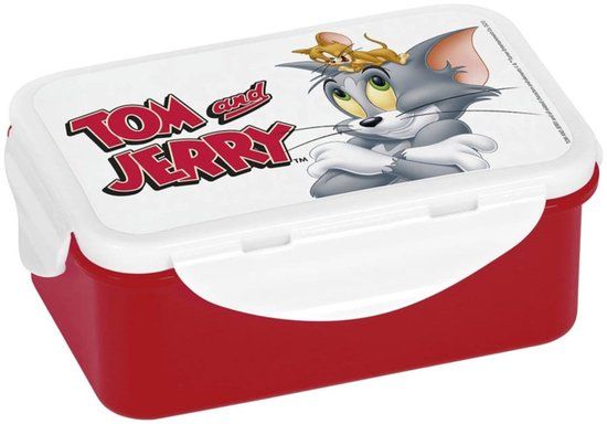 Tom & Jerry Lunch Box 650 ml Red/White Plastic