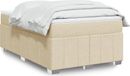 Maison Exclusive - Lit boxspring avec matelas, couleur crème, 120x190 cm, rembourré