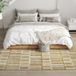 Tapis de salon 170 x 120 cm, lavable en machine, à poils courts, style moderne, couleur crème, idéal pour le salon ou la chambre.