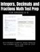 Integers, Decimals & Fractions Math Test Prep Workbook for Grades 6–8