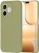 Techsuit Hoesje geschikt voor HONOR 600 Lite - Soft Flex Silicone Back Cover - Matcha Groen