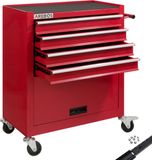 AREBOS Gereedschapswagen - Werkplaatswagen - Rood