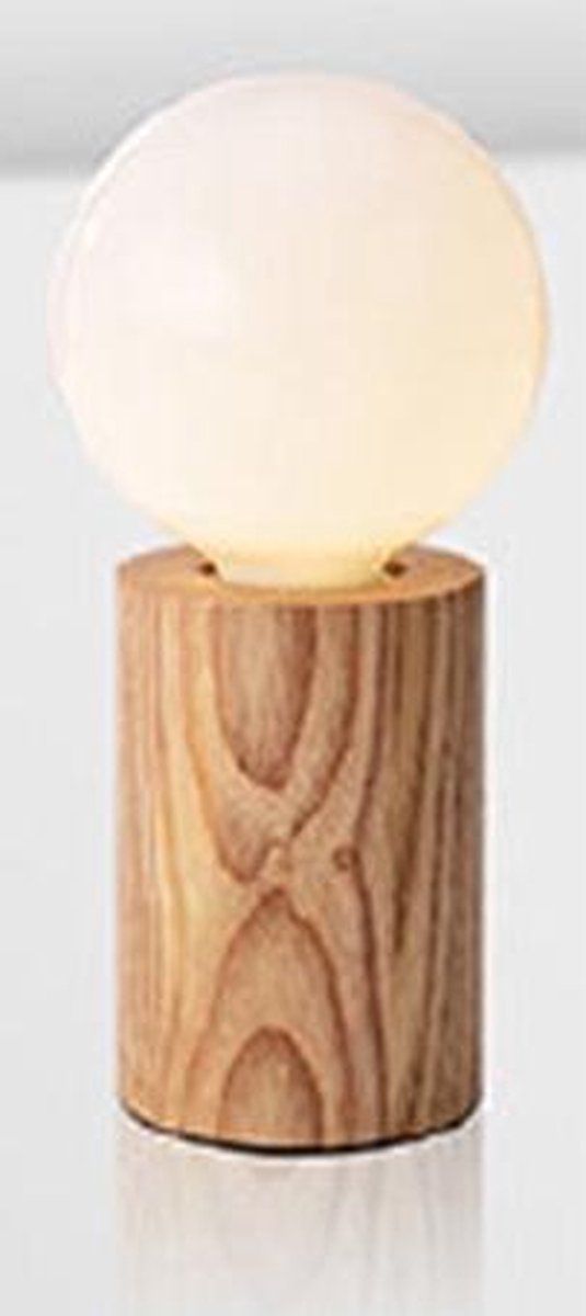 Houten Tafellamp - E27 Fitting - Essenhout