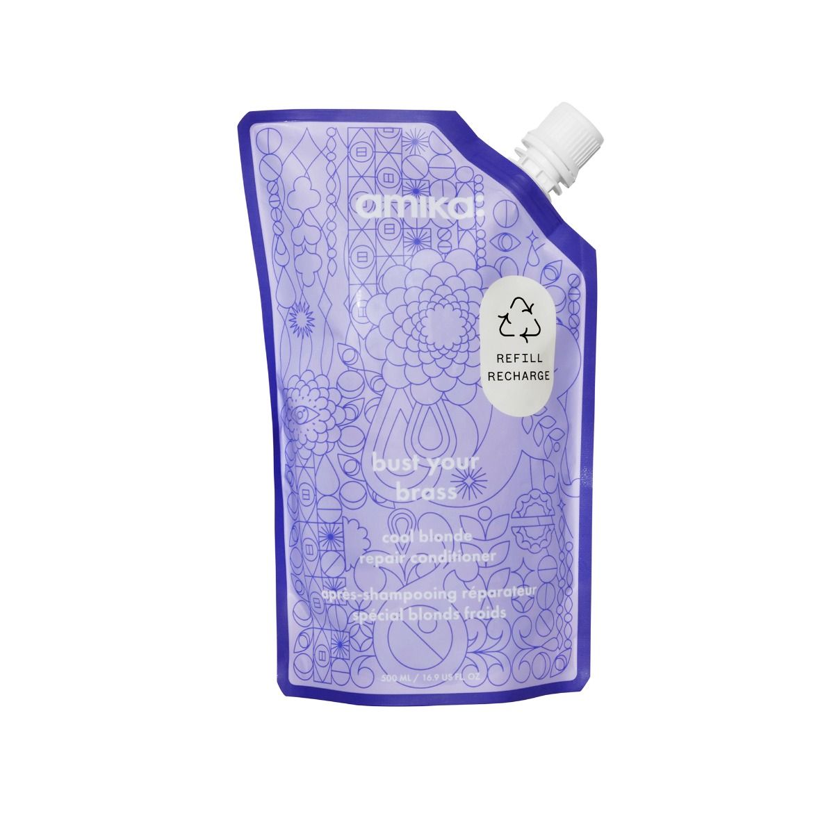 Amika BUST YOUR BRASS Cool Blonde Bond Repair Conditioner 500ml