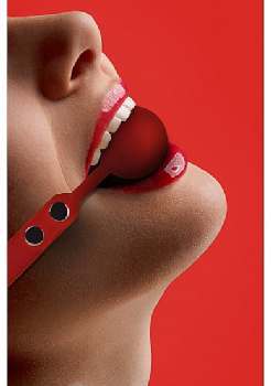 Shots Media Ouch! - Silicone Ball Gag - Red