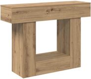 vidaXL Consoletafel Artisanaal eiken 101 x 30 x 74 cm